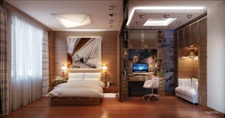 Дизайн спальни кабинета 18 кв м