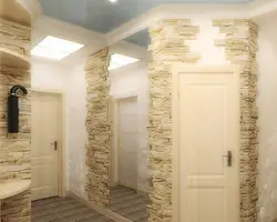 Design of the corridor between the bathroom and toilet