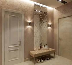 Hamam və tualet arasında koridorun dizaynı