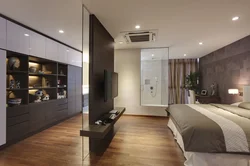 Bedroom design with dressing room and bathroom