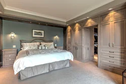 Bedroom design with dressing room and bathroom