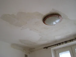 Flooded apartment ceiling photo