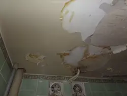 Затопленная квартира фото потолка