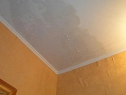 Flooded apartment ceiling photo