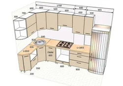 Кухня 2100 на 1600 кутняя ідэі дызайну