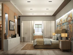 Master bedroom with dressing room and bathroom design