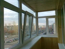 Photo of pvc loggia windows