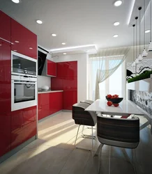 Kitchen in 3 room apartment design