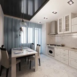 Kitchen in 3 room apartment design