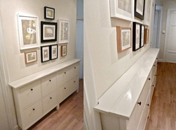 Drawers for the hallway in the interior photo