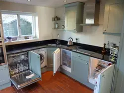 Small kitchen design with dishwasher