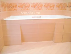 Bathtub box made of panels photo