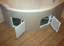 Bathtub Box Made Of Panels Photo