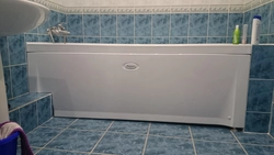 Bathtub box made of panels photo