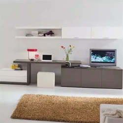 Living Room In A Modern Style With A Table Photo