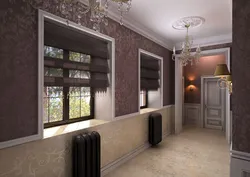 Дизайн прихожей в доме с двумя окнами