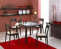 Цвет стульев и стола на кухне фото