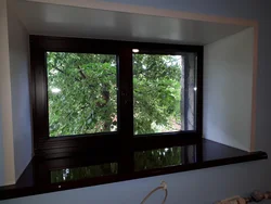 Black Windows In The Apartment Photo