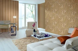 Wallpaper for living room photo warm colors