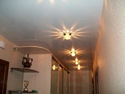 One ceiling in the hallway and in the kitchen photo
