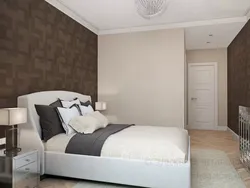 Rectangular bedroom design with dressing room