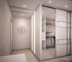 Rectangular Bedroom Design With Dressing Room