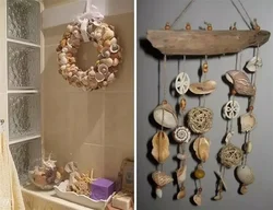 Shells in the kitchen interior