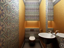 Bathroom interior with ornament