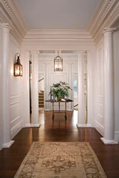 Hallway interior with column