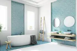 Ткань в интерьере ванной