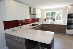 Glossy countertop for the kitchen in the interior