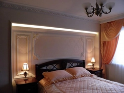 Plaster bedroom interiors