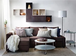 Small sofas in the living room interior