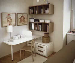 Угловой стол в спальне дизайн