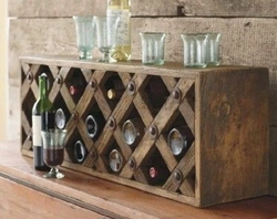 Bottles in the kitchen interior