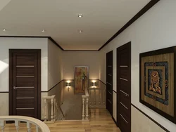 Hallway ceiling and floor design