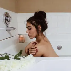 Как делали фотографии в ванной