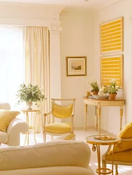 Vanilla Color In The Living Room Interior