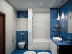 Bathroom design in three colors