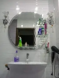 Как повесить зеркало в ванной фото
