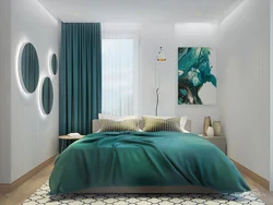 Gray emerald bedroom design