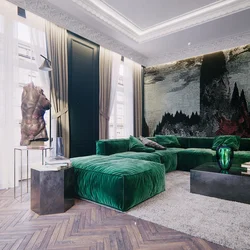 Gray Emerald Bedroom Design