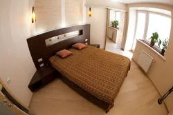 Bedroom design when the bed is in the corner