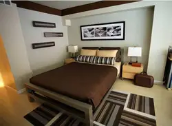 Bedroom design when the bed is in the corner