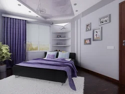 Дизайн спальни когда кровать в углу
