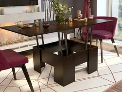Столы трансформеры для гостиной фото и размеры