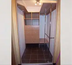 DIY dressing room in the hallway photo