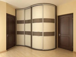 Semicircular Corner Wardrobe In The Hallway Photo