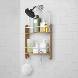 Bathroom shampoo shelf design