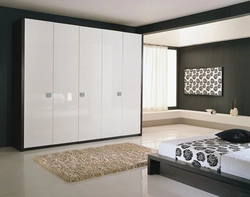 Hinged wardrobe in the living room in a modern style photo